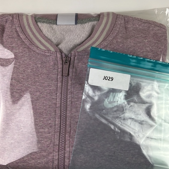 Nike Women's Mauve Casual Athleisure  Zippered Sweatshirt Track Jacket - Picture 10 of 10